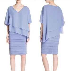 Adrianna Papell Women's Lavender Sheath Dress Size 10 Mother Of Bride Graduation